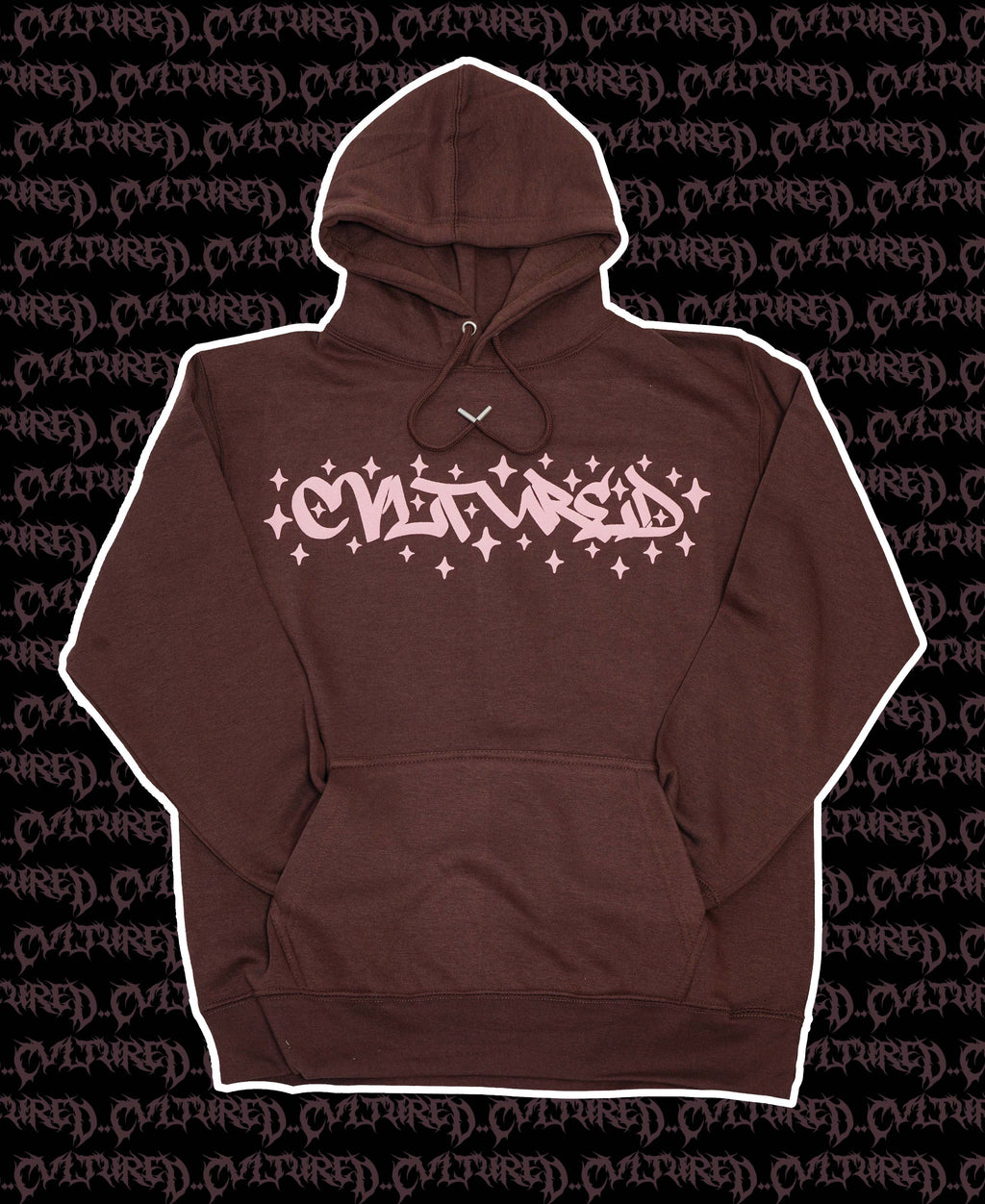 Brown & Pink Puff Hoodie
