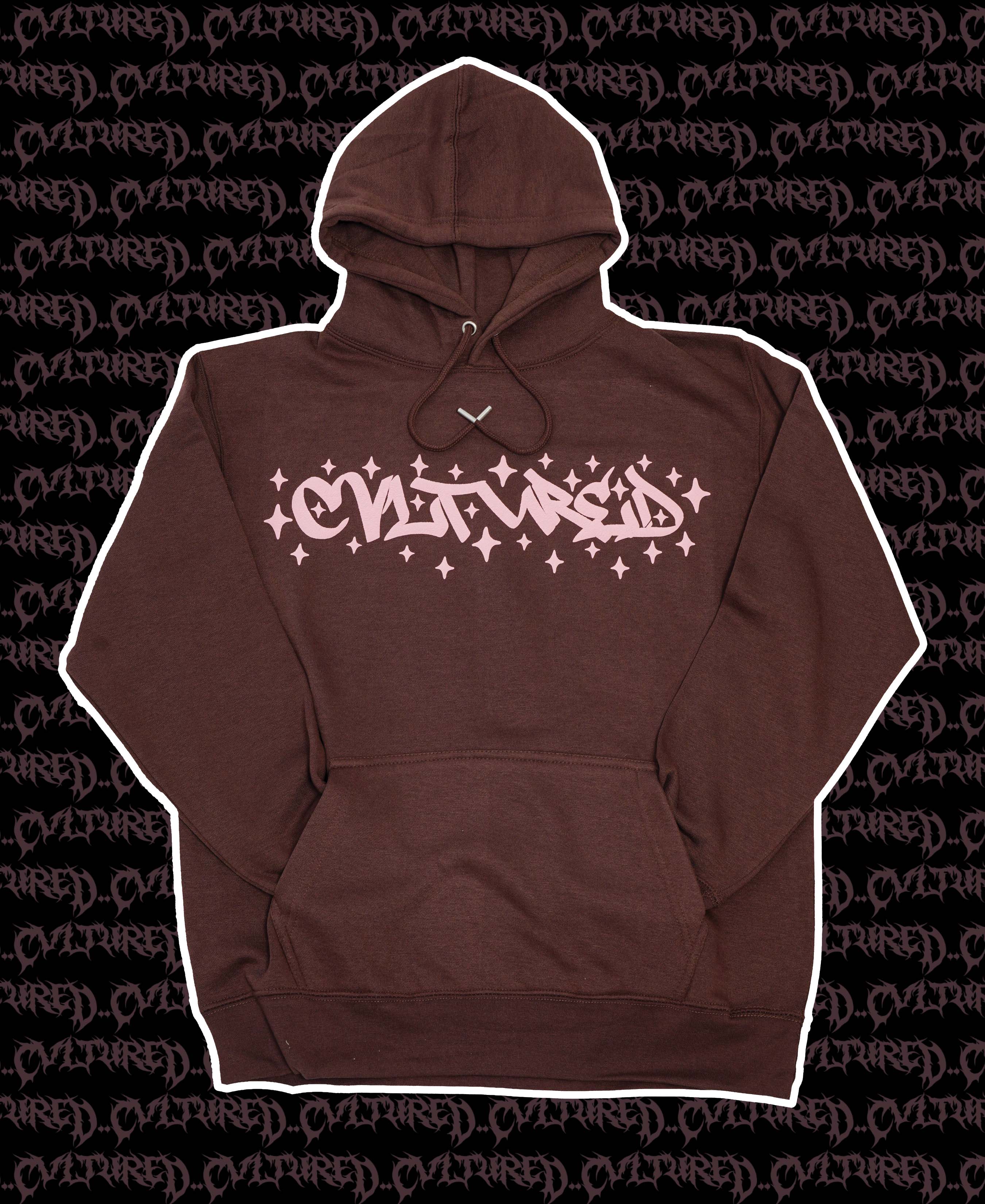 Brown & Pink Puff Hoodie